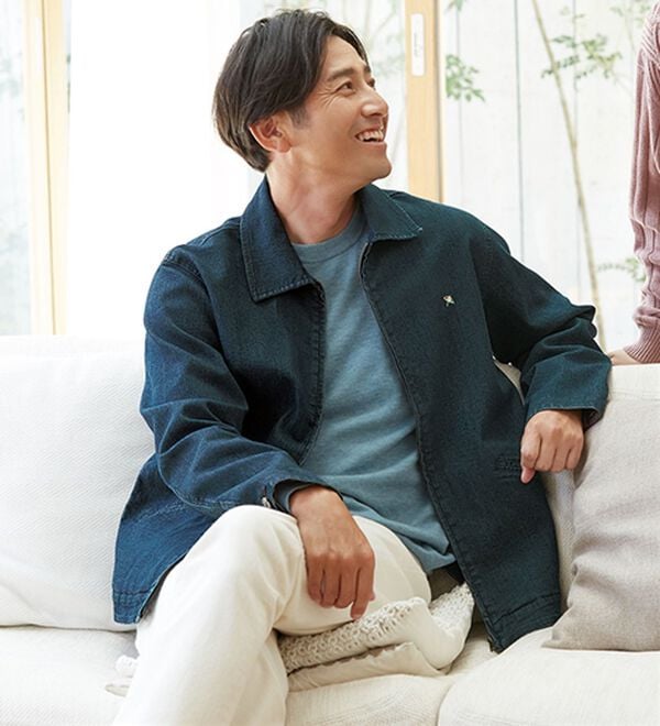「＜アーノルド　パーマー＞ワンポイントデニムジャケット（メンズジャケット）」｜詳細画像