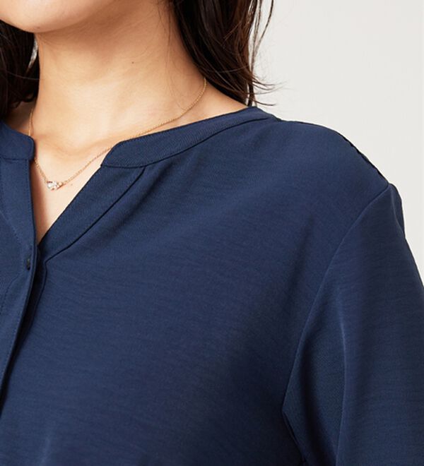 BELLUNA（ベルーナ）の「【新色追加】機能付！バックプリーツチュニック（チュニック）」｜詳細画像