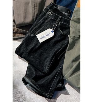 ルフラン（ルフラン）の「「垢抜け」カラーデニム（フルレングスパンツ）」｜黒