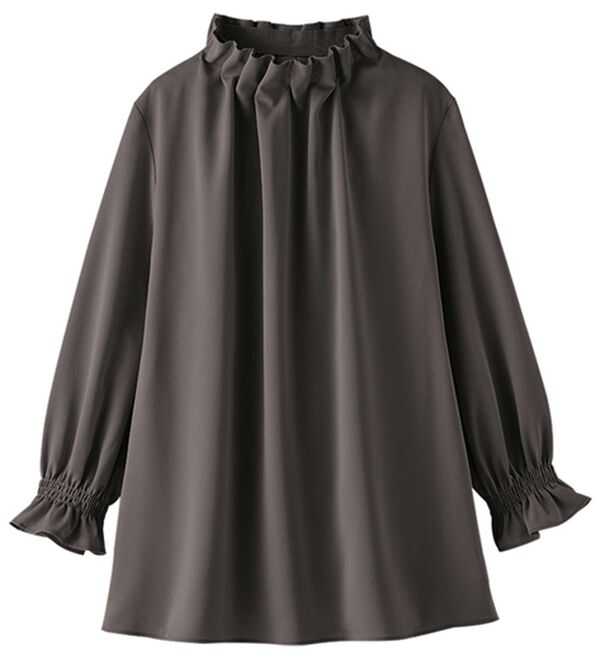 BELLUNA（ベルーナ）の「着脱楽々！タックデザインブラウス（ブラウス）」｜詳細画像