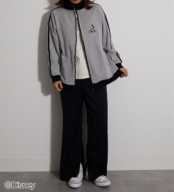 BELLUNA（ベルーナ）の「＜Ｄｉｓｎｅｙ＞【ミッキー＆ミニー】裏毛トラックジャケット（ブルゾン）」｜詳細画像