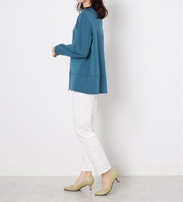 BELLUNA（ベルーナ）の「ワイドネック切替デザインプルオーバー（カットソー）」｜詳細画像