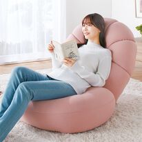 iellio（イエリオ）の「寝落ちるビーズクッション座椅子（フラワー）（座椅子）」