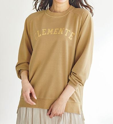 BELLUNA（ベルーナ）の「ビンテージ風素材ロゴデザイントレーナー（トレーナー・スウェット）」