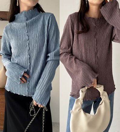GeeRA（ジーラ）の「着回し自在なジャカードトップス（カットソー）」