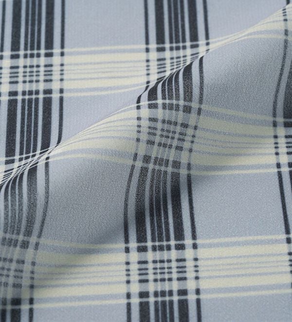 RANAN（ラナン）の「チェック柄異素材使いTシャツ（カットソー）」｜詳細画像