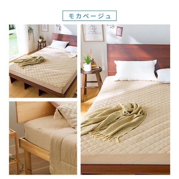 iellio（イエリオ）の「ひんやりッチ敷パッド一体型ＢＯＸシーツ＜接触冷感・抗菌防臭・時短・家事楽・ボックスシーツ・寝苦しさ対策＞（ボックスシーツ・ベッドシーツ）」｜詳細画像