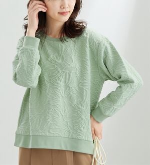 BELLUNA（ベルーナ）の「花柄ふくれジャカード素材プルオーバー（カットソー）」｜詳細画像