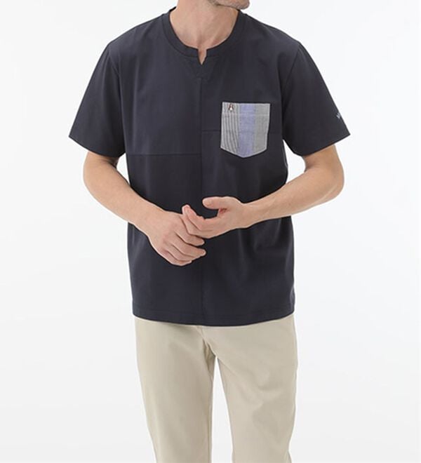 「＜ハッシュパピー＞大人のパネル切替プルオーバー（メンズシャツ）」｜詳細画像