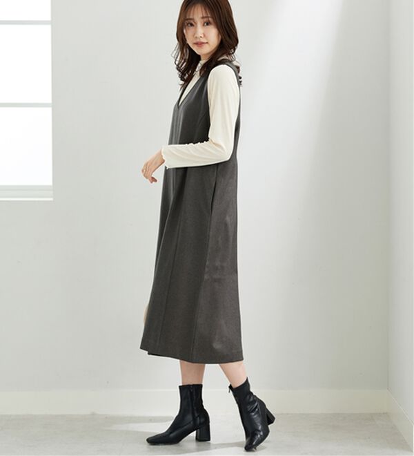 BELLUNA（ベルーナ）の「体型カバージャンパースカート（ジャンパースカート）」｜詳細画像