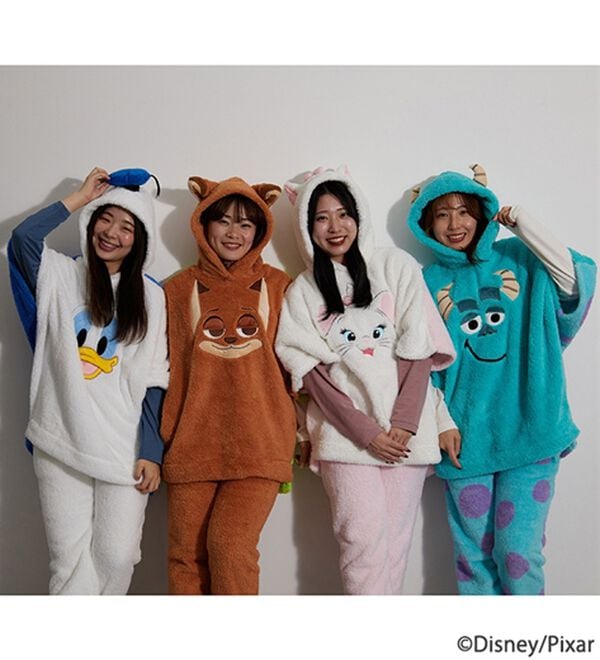 BELLUNA（ベルーナ）の「＜Ｄｉｓｎｅｙ＞【モンスターズ・インク（サリー）】両面ボアポンチョ（パジャマ・ルームウェア）」｜詳細画像