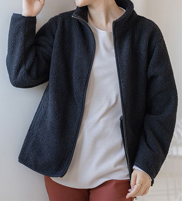 BELLUNA（ベルーナ）の「《快適Ｌａｂ．》 乾きやすい！ドライワッフルプルオーバー（カットソー）」｜詳細画像