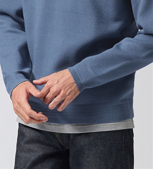 REMEN'S（リメンズ）の「【洗える】やわらかタッチクルーネックセーター（メンズニット・セーター）」｜詳細画像