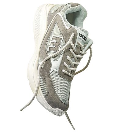 BELLUNA（ベルーナ）の「＜ＭＯＺ＞異素材使いロゴスニーカー（スニーカー）」