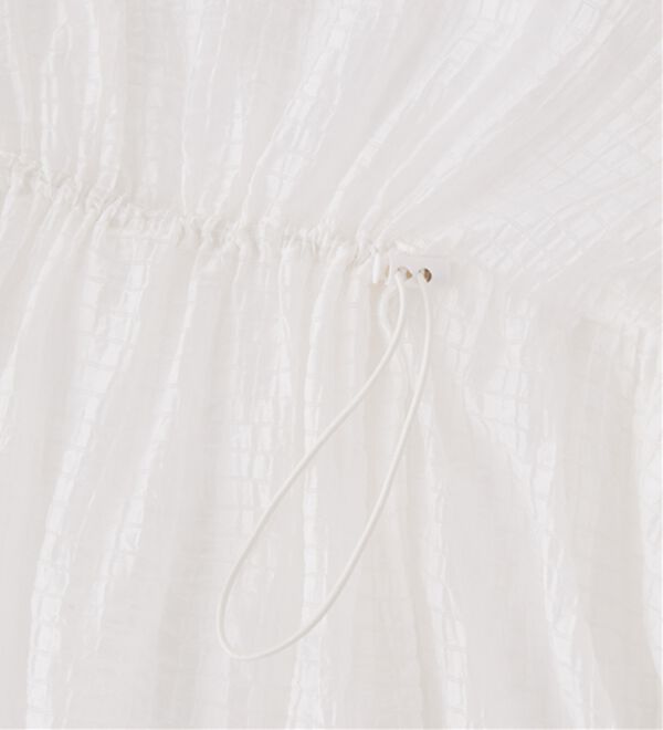 RANAN（ラナン）の「シアーチェックドロストギャザーティアードワンピ（その他ワンピース）」｜詳細画像