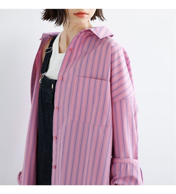 GeeRA（ジーラ）の「アソート柄オーバーサイズシャツ（シャツ）」｜詳細画像