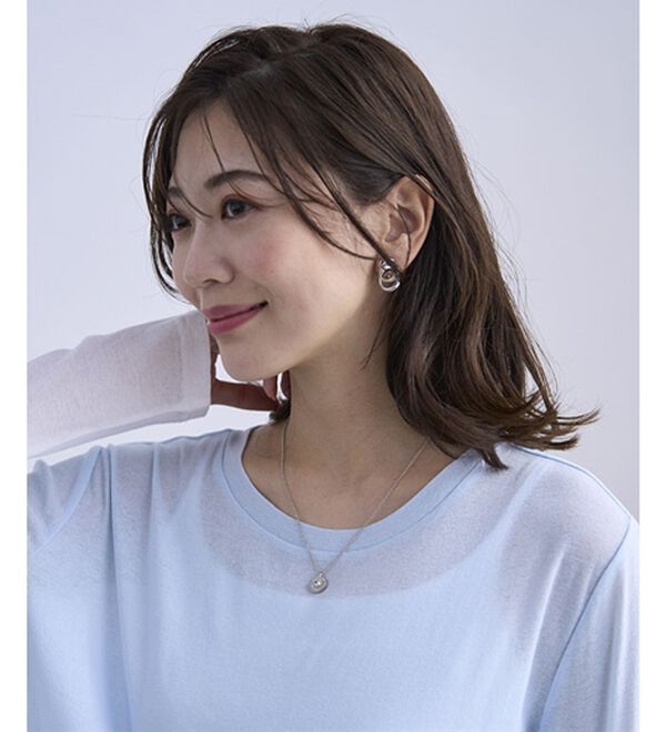 BELLUNA（ベルーナ）の「綿１００％配色シアープルオーバー（カットソー）」｜詳細画像