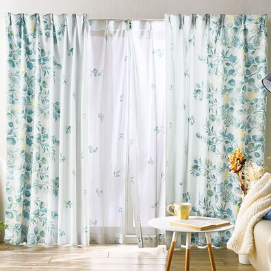 「簡単！素敵にコーディネートカーテンセット『ボタニカル』（ドレープカーテン）」