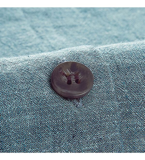 BELLUNA（ベルーナ）の「綿麻素材切替デザインロングベスト（ベスト）」｜詳細画像