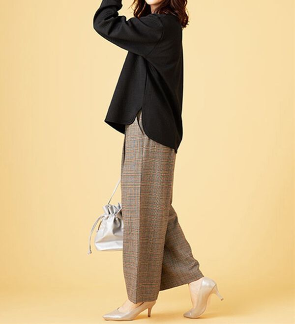 BELLUNA（ベルーナ）の「ふくれジャカードキルトプルオーバー（カットソー）」｜詳細画像