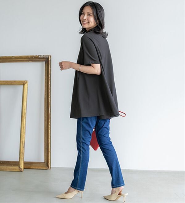 BELLUNA（ベルーナ）の「ひんやり！ポコポコエンボス素材－３ｋｇ見えチュニック（チュニック）」｜詳細画像