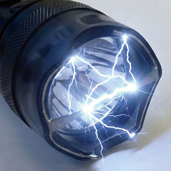 「護身用放電機能付ＬＥＤライト（テレビ・オーディオ・カメラ機器）」｜詳細画像