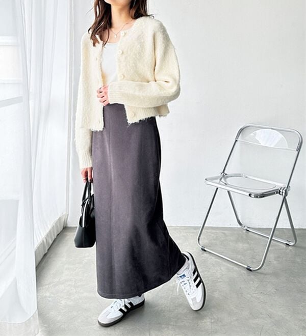 GeeRA（ジーラ）の「オープンファスナーストレートスカート（ロングスカート）」｜詳細画像