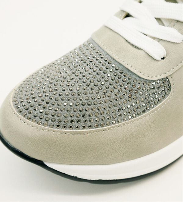 BELLUNA（ベルーナ）の「きらめきビジューの４Ｅ厚底スニーカー（スニーカー）」｜詳細画像