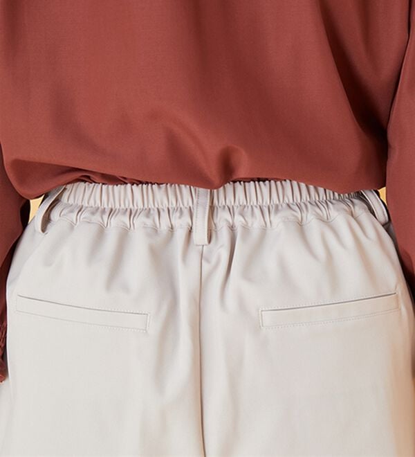 BELLUNA（ベルーナ）の「麻調ストレッチ素材テーパードパンツ（テーパードパンツ）」｜詳細画像