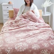 iellio（イエリオ）の「もこもこボアとフランネルの毛布にもなるあったか布団カバー＜フランネル・北欧調・肌ざわり＞（掛布団カバー）」