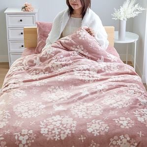iellio（イエリオ）の「もこもこボアとフランネルの毛布にもなるあったか布団カバー＜フランネル・北欧調・肌ざわり＞（掛布団カバー）」｜詳細画像