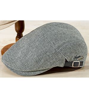 「＜クロコダイル＞高島生地麻入りダンディハット（メンズ帽子）」｜ハンチンググレー