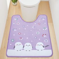 「シマエナガのロングトイレマット（トイレマット）」