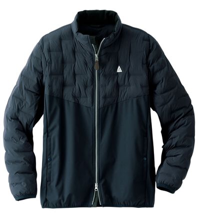 「＜コムルヴァン・オム・ゴルフ＞蓄熱保温のスイングジャケット（メンズダウンジャケット）」