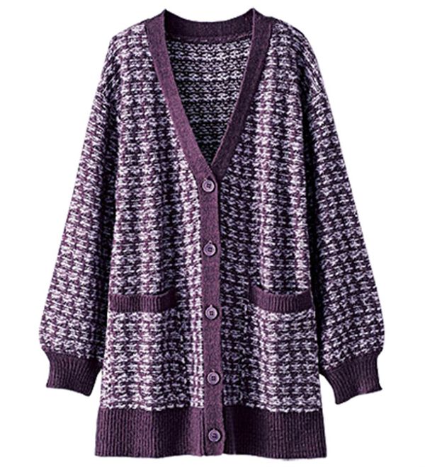 BELLUNA（ベルーナ）の「ツイード調ニットカーディガン（ニットカーディガン）」｜詳細画像