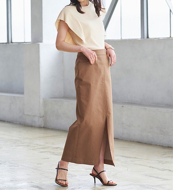 RANAN（ラナン）の「ひんやり！スクエアスリーブサマーニット（ニット・セーター）」｜詳細画像