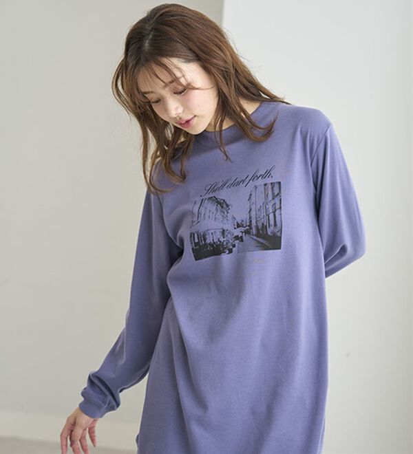 BELLUNA（ベルーナ）の「【メルティポンチ】プリントチュニック（チュニック）」｜詳細画像