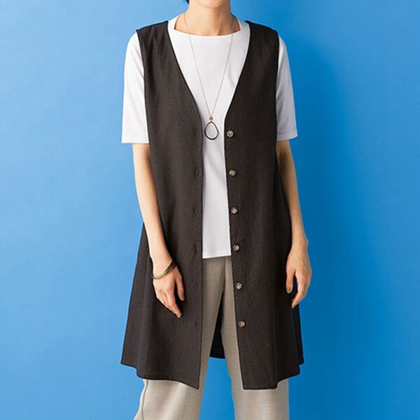 BELLUNA（ベルーナ）の「リネン混チュニックベスト（チュニック）」｜詳細画像