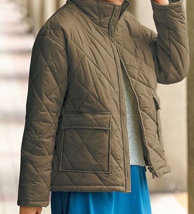 VINNO（ヴィノ）の「ショートパフ中綿コート（ショートコート）」