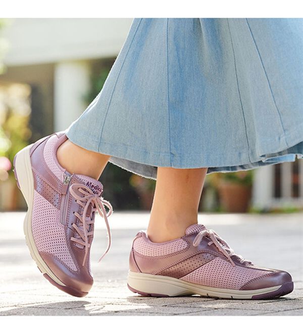 BELLUNA（ベルーナ）の「膝サポートアサヒメディカルウォーク牛革靴（スニーカー）」｜詳細画像