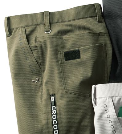 「＜クロコダイル＞接触冷感ドビー３Ｄアクティブパンツ（メンズスラックス）」