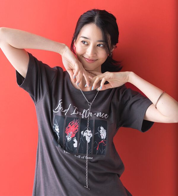 「＜Ｄｉｓｎｅｙ＞キャラクタープリントヴィンテージ風Ｔシャツ（チュニック）」｜詳細画像