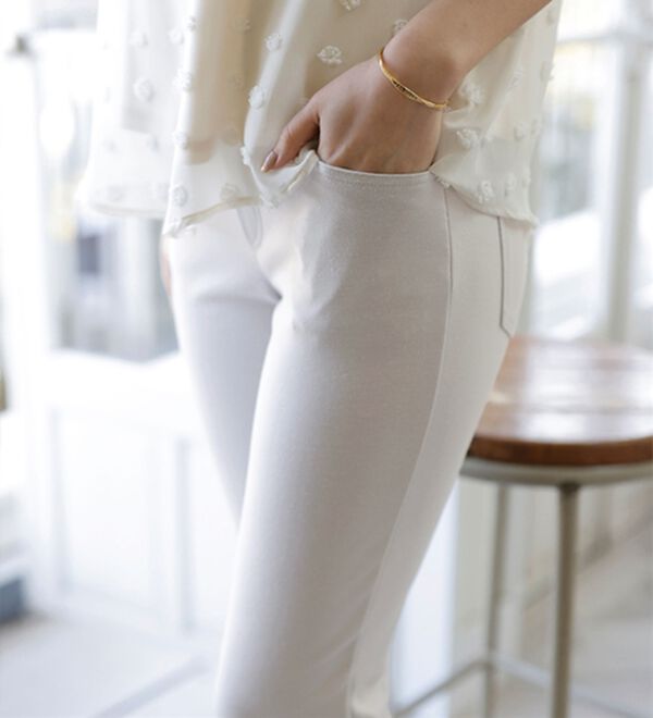 BELLUNA（ベルーナ）の「【選べる股下】ジャストフィットらくらくパンツ（フルレングスパンツ）」｜詳細画像