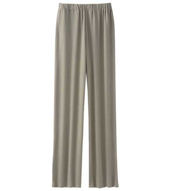 「ラフばきルームパンツ（フルレングスパンツ）」｜カーキブラウン