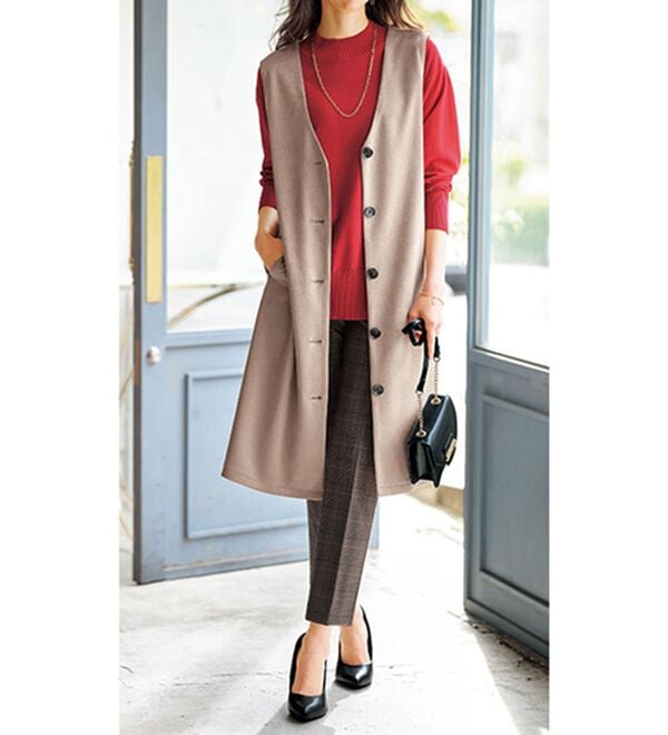 BELLUNA（ベルーナ）の「サマ見え！美脚テーパードパンツ（テーパードパンツ）」｜詳細画像