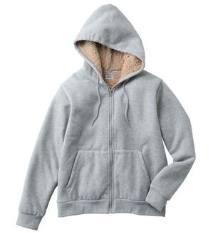 「＜シンプル＆プラス＞裏ボアパーカー（メンズパーカー）」｜杢グレー