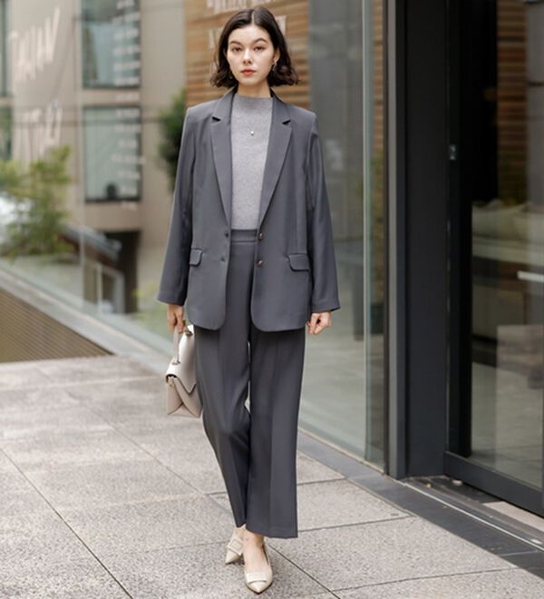 GeeRA（ジーラ）の「【２点セット】２ボタンボックスジャケットセットアップ（その他スーツ）」｜詳細画像