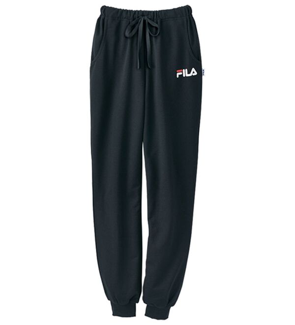 LAVIENNE（ラヴィエンヌ）の「ＦＩＬＡ　綿混ミニ裏毛ルームパンツ（その他パンツ）」｜ブラック