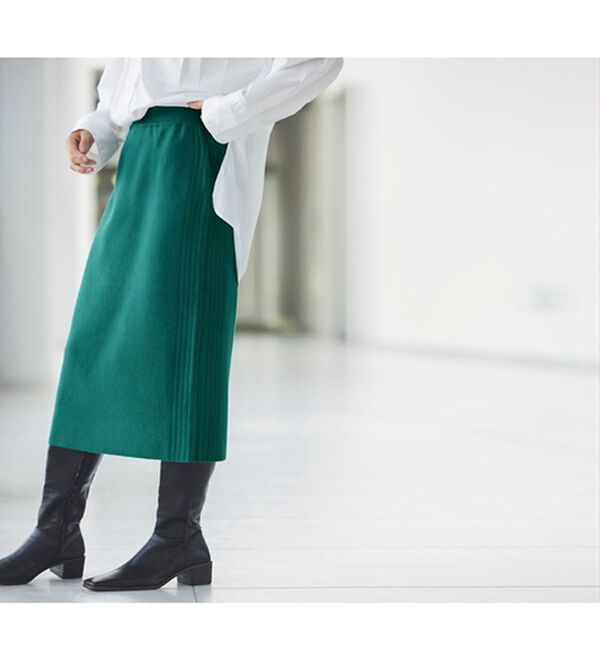 RANAN（ラナン）の「＜４つの機能付＞ニットタイトスカート（ロングスカート）」｜詳細画像