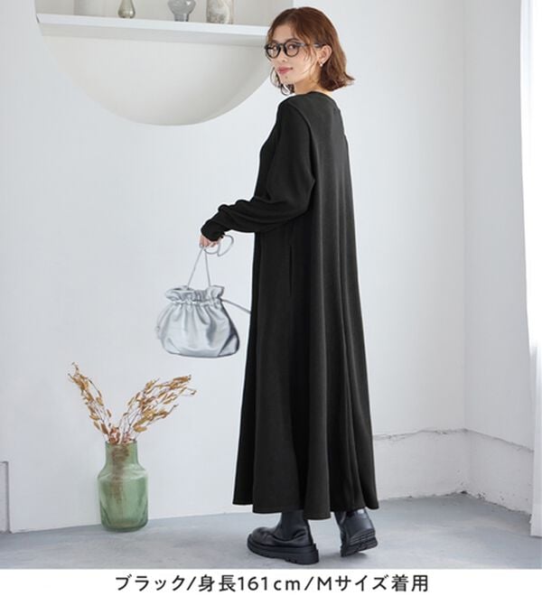 Viola e Viola（ヴィオラ エ ヴィオラ）の「ふくれジャカードフレアワンピ（カットソーワンピース）」｜詳細画像